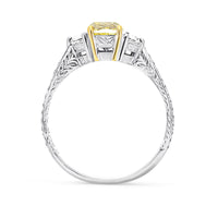 Fancy Yellow Engagement Ring