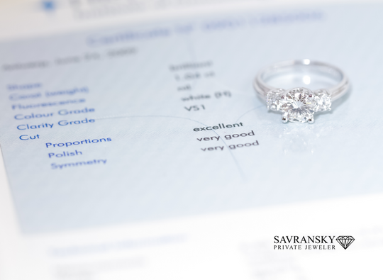 Savransky Diamond and Gemstone Certificates