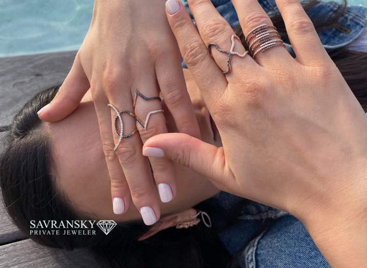 Stacked wedding rings trend on sale