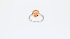 Oval Cut Pinkish Red Ruby Ring - 2.5 Carat