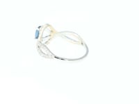 Infinity Blue Sapphire Birthstone Ring