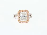 Radiant Cut Diamond Engagement Ring  - 4.11 Carat