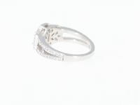 Three Stone Radiant Cut Split Shank Engagement Ring