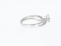 Infinity White Gold Brilliant Cut Diamond Solitaire Engagement Ring