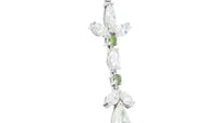 Linear Fancy Green and Mix Shaped Diamond Pendant - 2.95 Carat