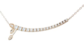 Rose Gold Composite Diamond Necklace - .87 Carat
