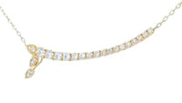 Yellow Gold Composite Diamond Necklace - .87 Carat