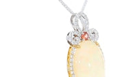 Oval Cut Opal Pendant  - 13.5 Carat