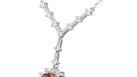 Cushion Cut Citrine Drop Sun Pendant - 5 Carat