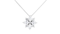 Flower Shaped Necklace - 1.7 Carat