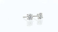 Classic Diamond Solitaire Studs - 1.1 Carat