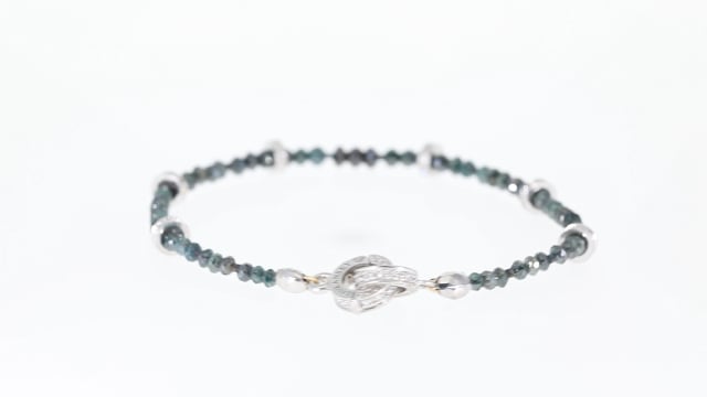 Green Diamond Beaded Bracelet - 13.85 Carat
