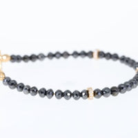 Black Diamond Beaded Bracelet - 28 Carat