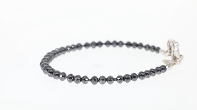 Black Diamond Beaded Bracelet - 35.60 Carat