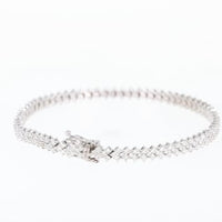 Chevron Diamond Bracelet - 2.5 Carat