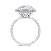 Brilliant Round Diamond Halo Engagement Ring - 5.2 Carat