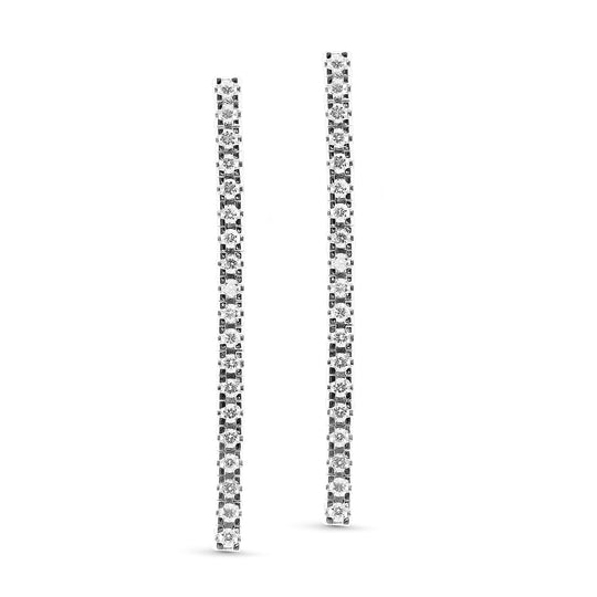 Dangling Diamond Linear Drop Earrings - .3 Carat
