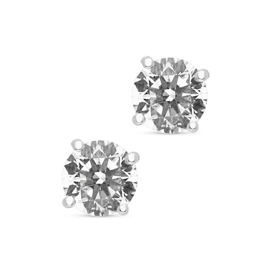 Classic Solitaire Diamond Studs - 3.6 Carat