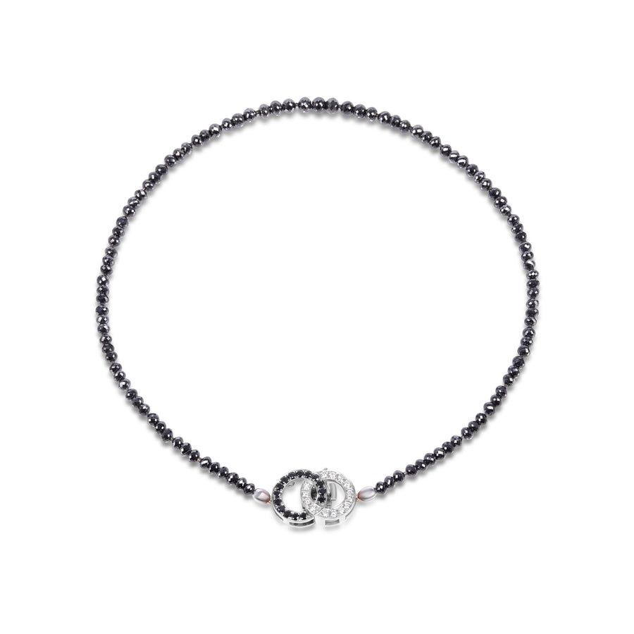 Black Diamond Beaded Necklace - 72.58 Carat