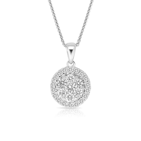 Diamond Cluster Pendant - .55 Carat