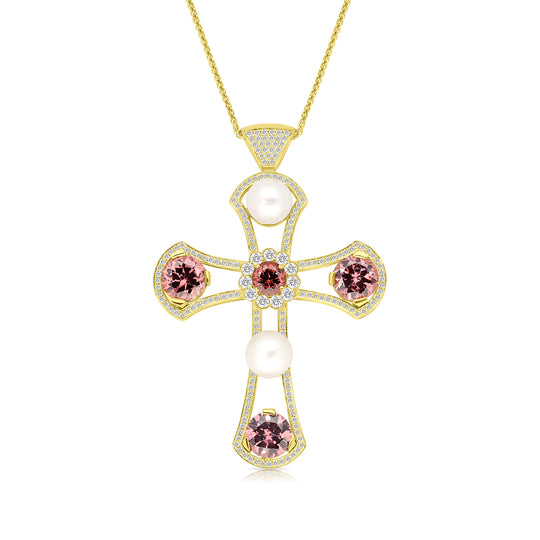 Unique Estate Cross Pendant - 18.25 Carat