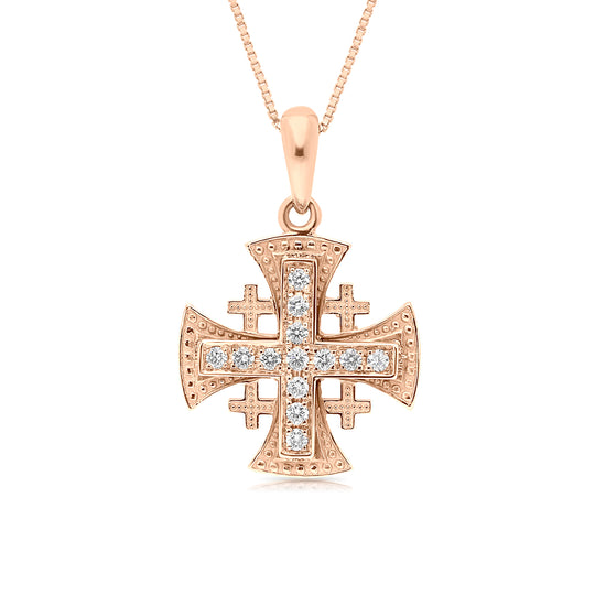 Jerusalem Cross Pendant - .2 Carat