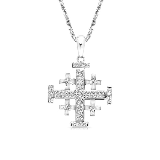 Jerusalem Cross Pendant - .54 Carat