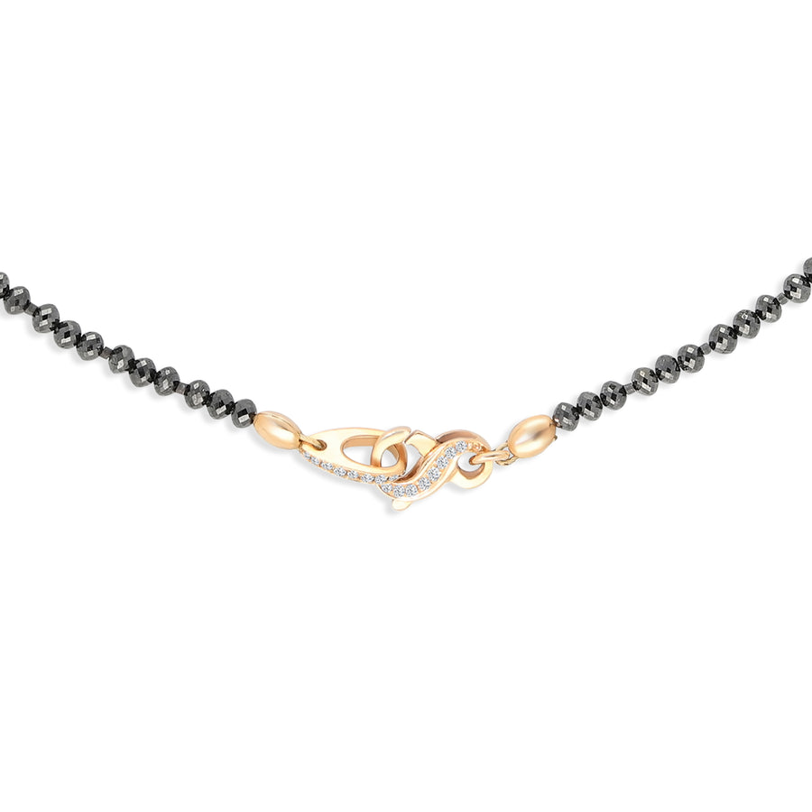 Black Diamond Beaded Necklace - 41.32 Carat