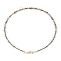 Multicolored Diamond Beaded Necklace - 89 Carat