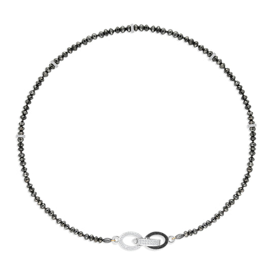 Black Diamond Beaded Necklace - 53.3 Carat