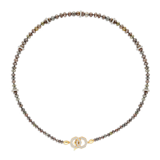 Fancy Reddish Brown Diamond Beaded Necklace - 69.43 Carat