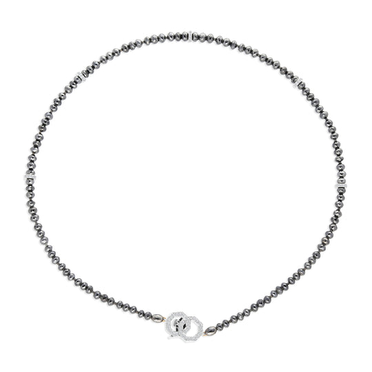 Black Diamond Beaded Necklace - 67 Carat
