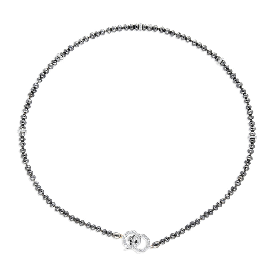 Black Diamond Beaded Necklace - 67 Carat