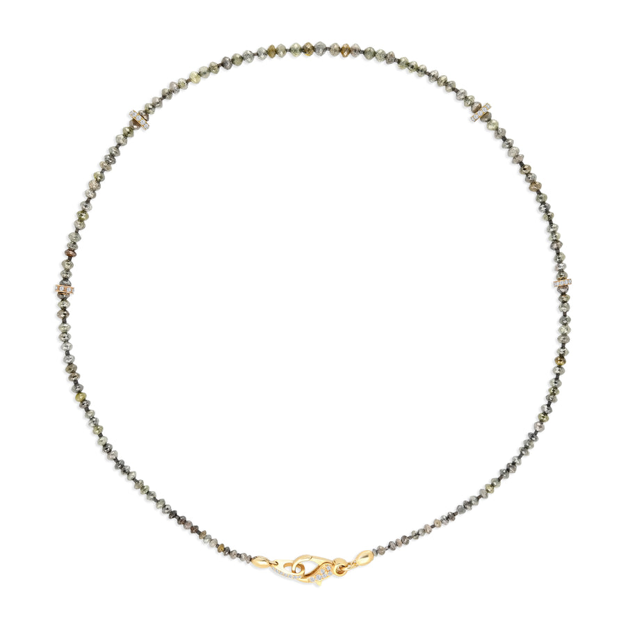 Multicolor Diamond Beaded Necklace - 47.9 Carat