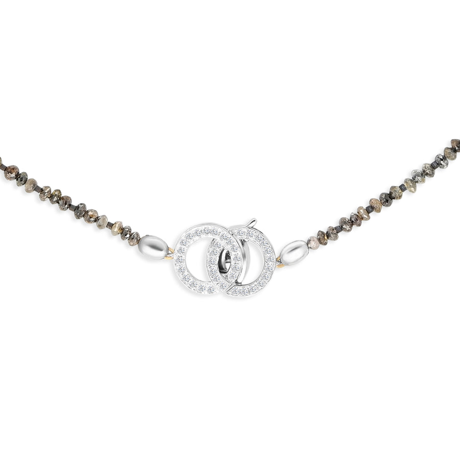 Multicolored Beaded Diamond Necklace - 38 Carat