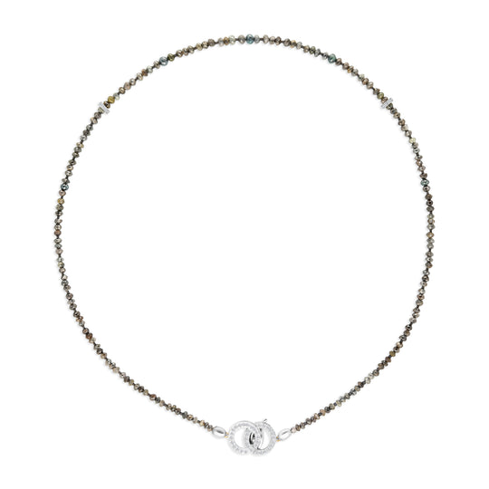 Multicolored Beaded Diamond Necklace - 38 Carat