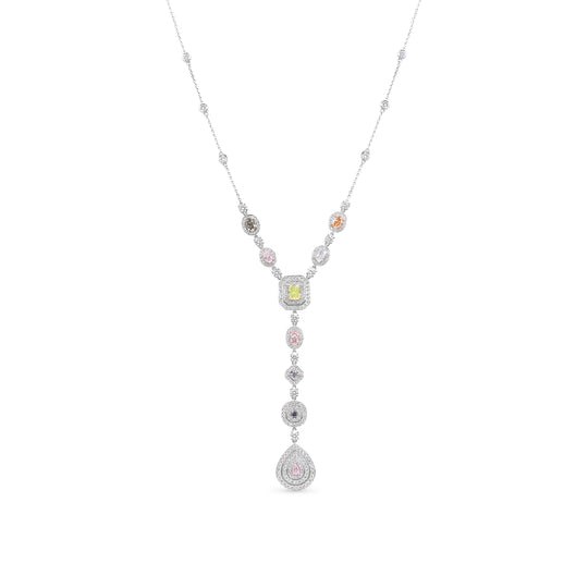Multi Color Fancy Mix Diamond Pendant - 7 Carat