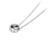 Classic Split Bezel Black Diamond Pendant - 1.6 Carat