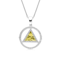 Star of David Western Wall Twist Pendant - .47 Carat