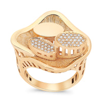 Modern Cathedral Urban Statement Ring