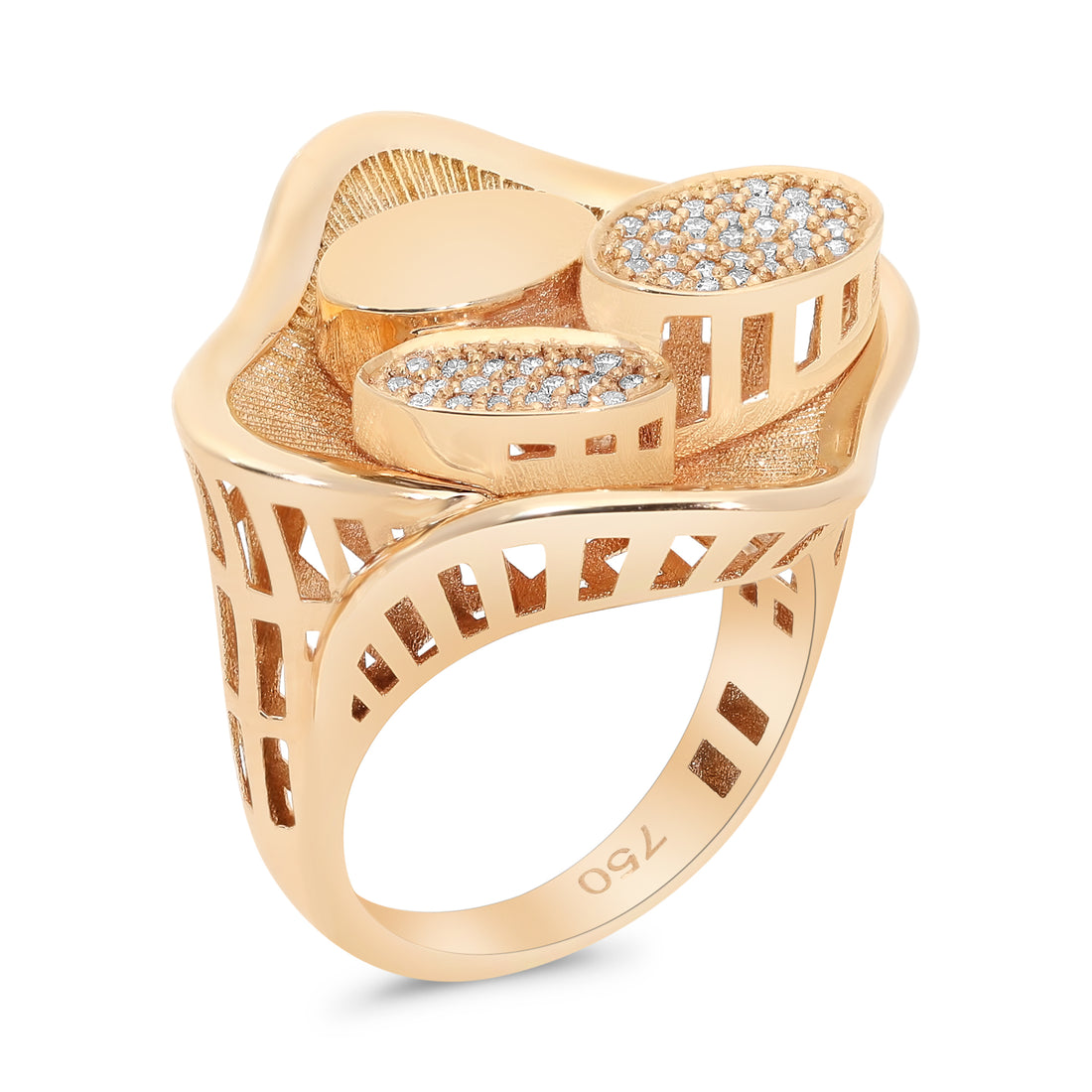 Modern Cathedral Urban Statement Ring