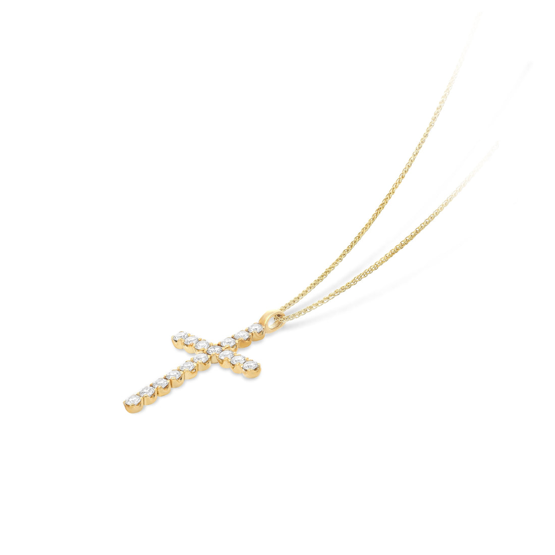 Small Diamond Cross Pendant - .68 Carat