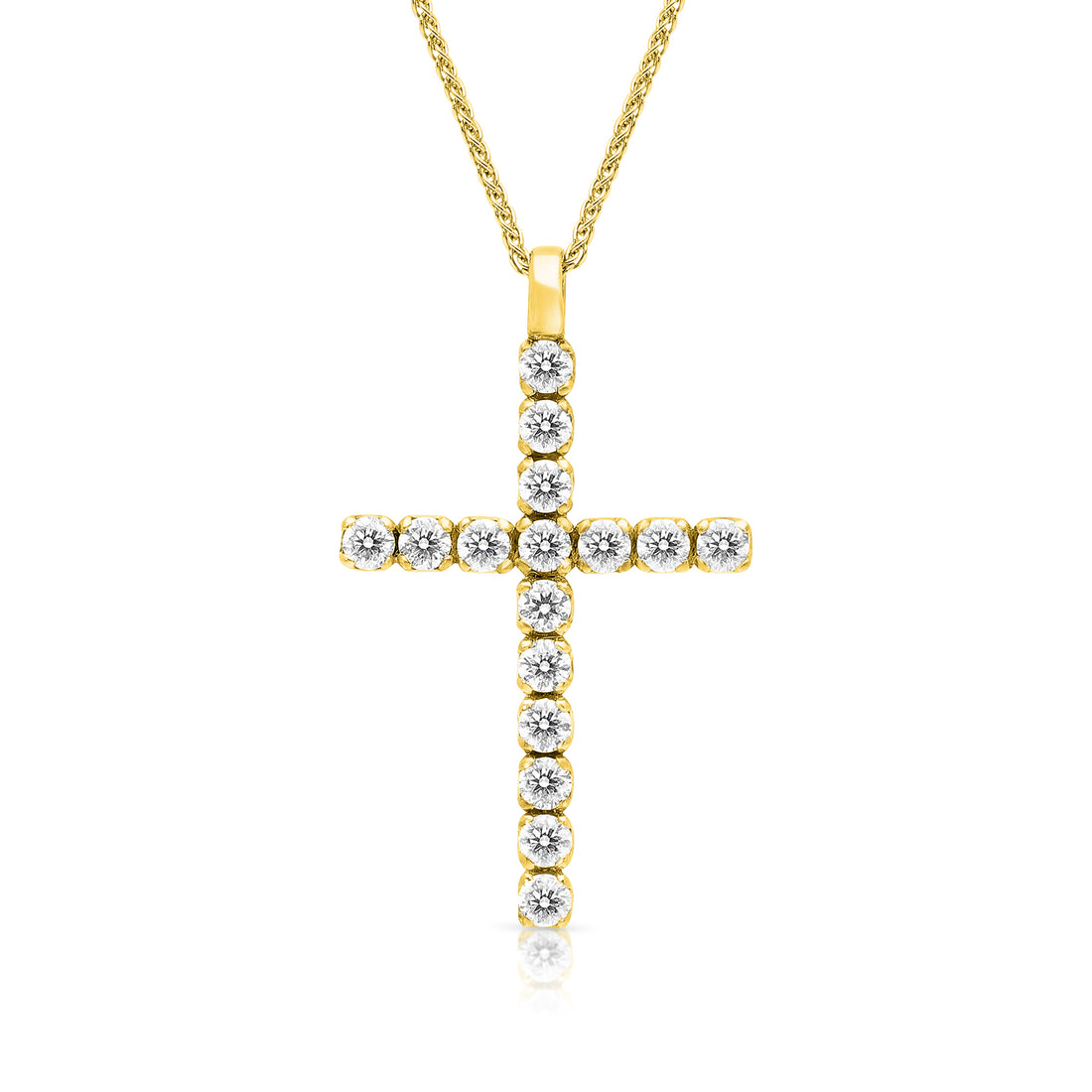 Small Diamond Cross Pendant - .68 Carat