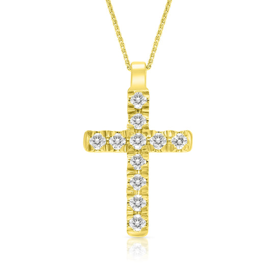 Small Cross Pendant -.80 Carat
