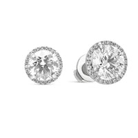 Diamond Halo Studs - 4.20 Carat