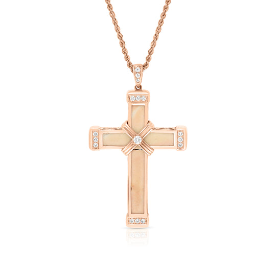 The Eternity Classic Cross - Rose Gold