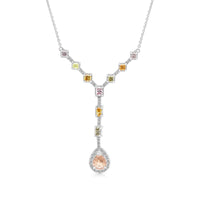 Mixed Fancy Colored Diamond Necklace - 1.57 Carat