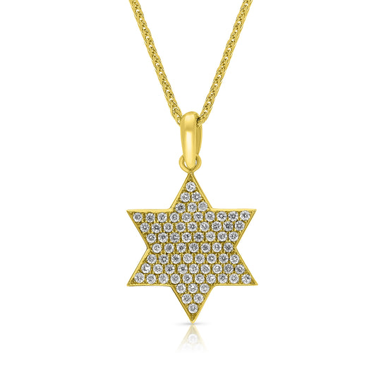 Yellow Gold Complete Shining Star Pendant -.45 Carat
