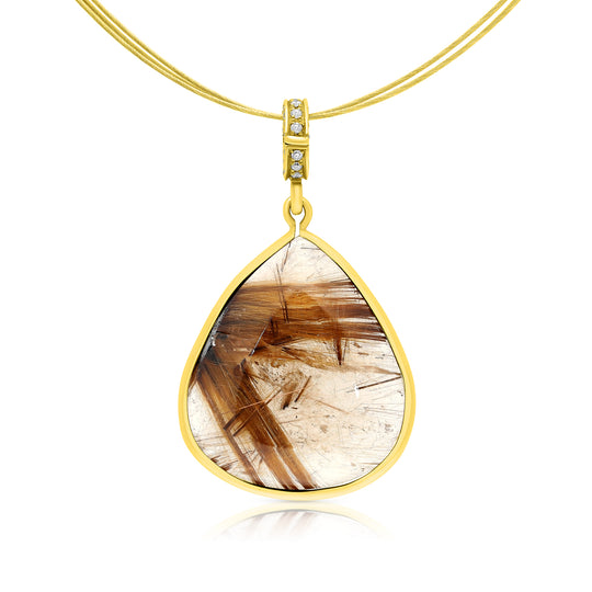 Quartz Pendant Necklace - 38 Carat