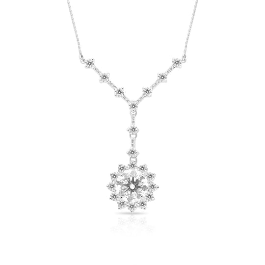 Diamond Snowflake Pendant - 4.52 Carat